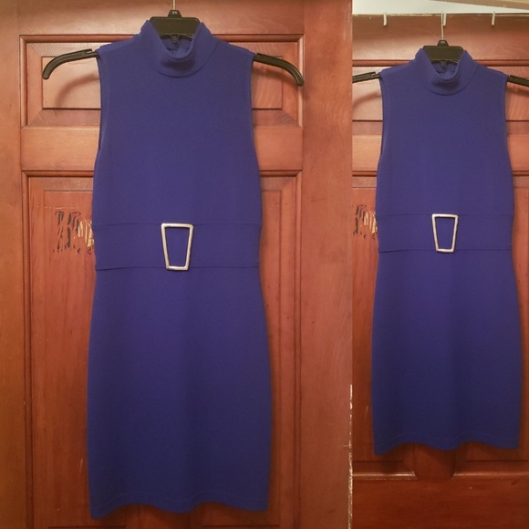 Vintage Lew Magram 2 Piece Blue Dress Suit with Jacket - Picture 2 of 6